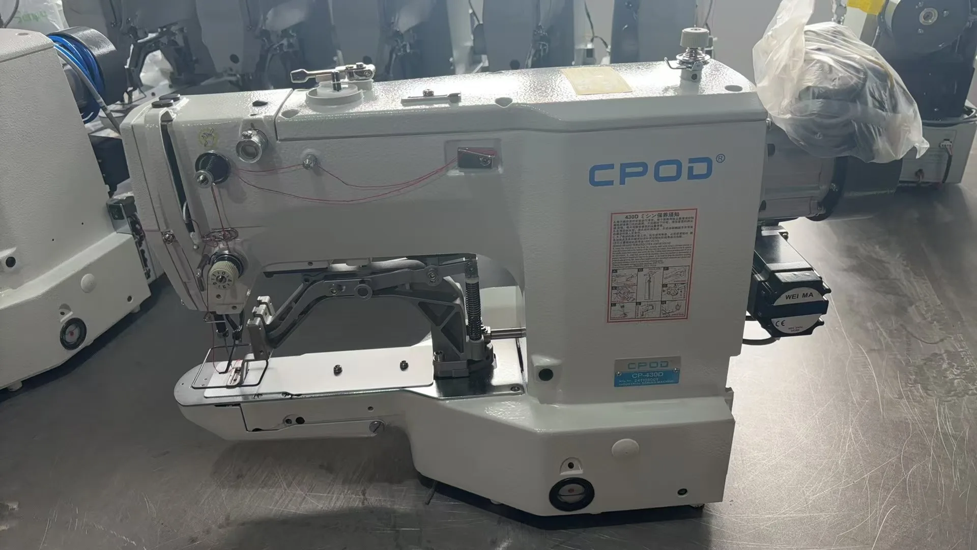 QK-430D Brother  stsytern Button System Clothing Machinery high speed electronic bar-tacking Industrial Sewing Machine