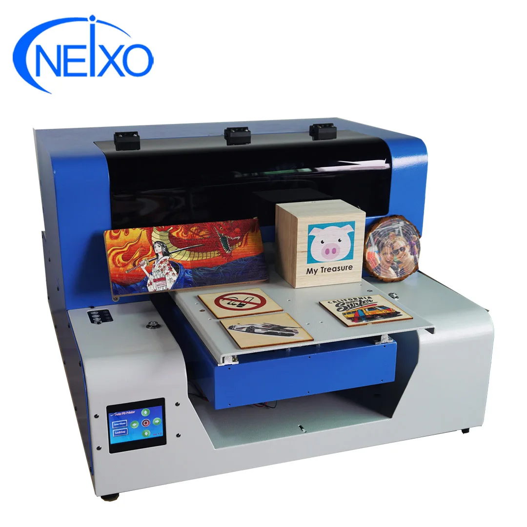 wooden sign plate printing with Neixo A3 size wood uv printer