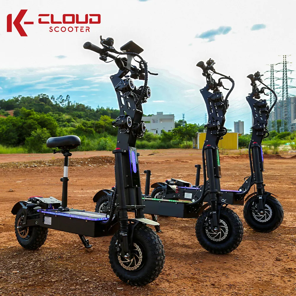 Ready Made 3-7 Days Delivery 10000W 8000W Long Range 13 14 Inch Folding 72V Electric Scooter Fast Trottinette Electrique