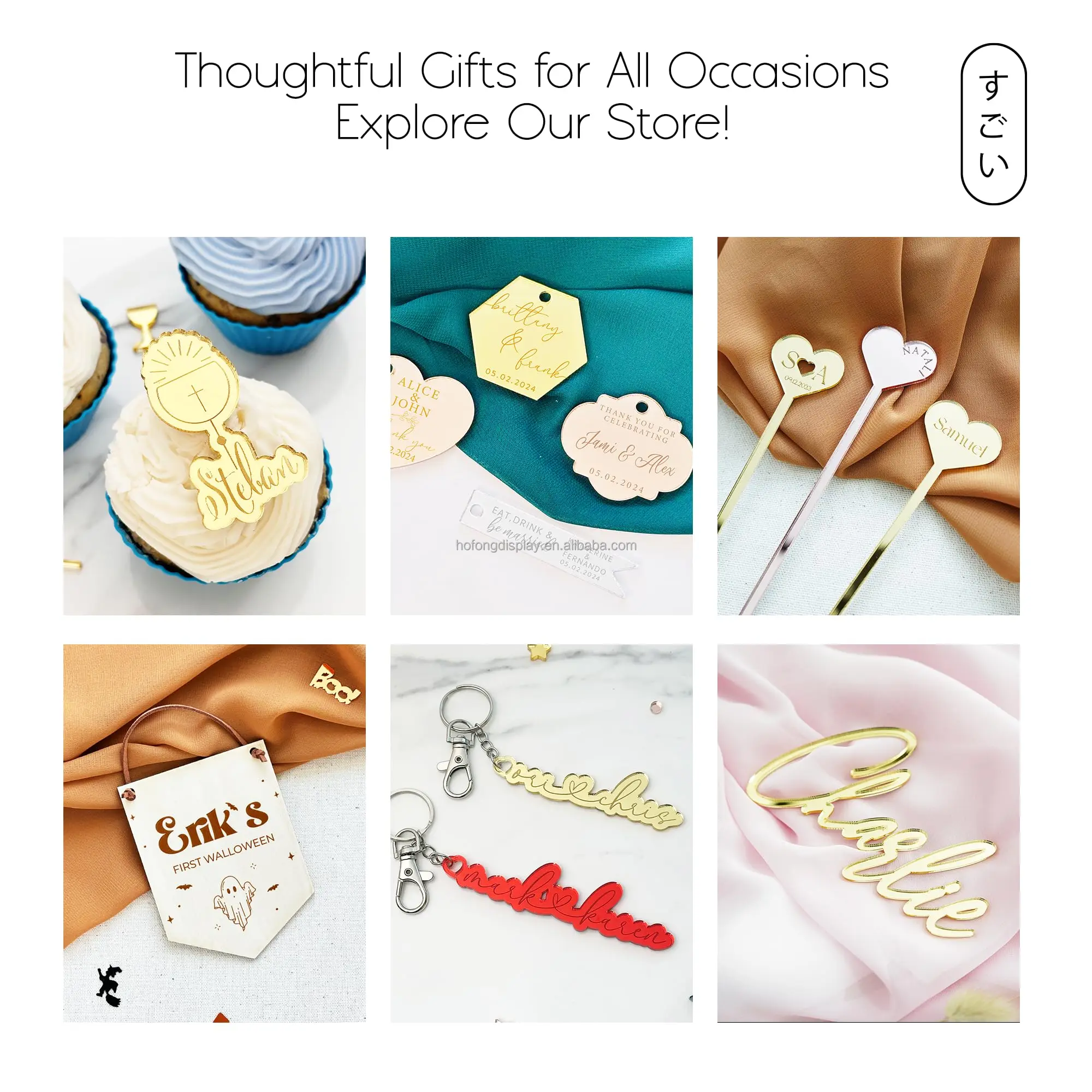 Manufacturer customized Acrylic Numbers, Cake Charms, Table Numbers, Gold Acrylic Numbers, Wedding Table Numbers