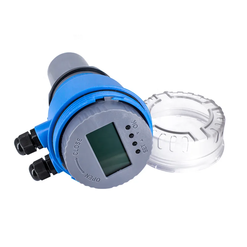 4-20ma RS485 Ultrasonic Liquid Level Meter Water Level Sensor Cheap Ultrasonic Fuel Water Tank Level Indicator Sensor