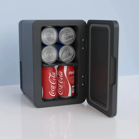 Environment Friendly 5L Black Thermoelectric Cooler and Warmer Mini Fridge for Car Travel SkinCare Makeup Beauty Medications