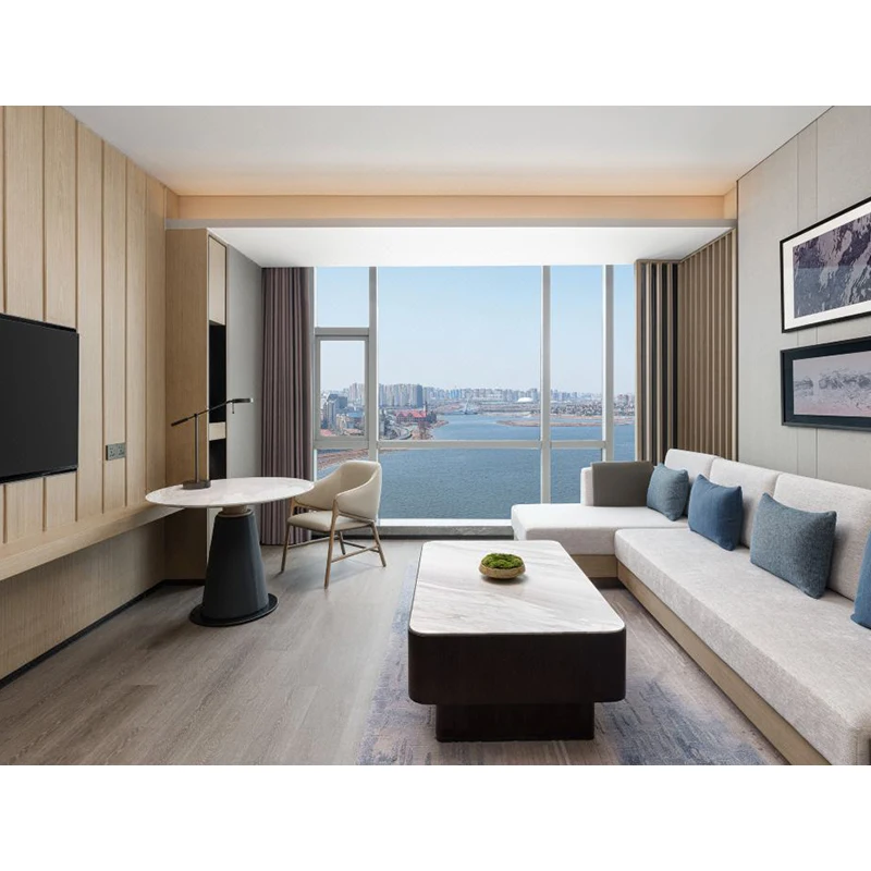 Guangzhou Hotel Furniture Wholesale Price Minimalist Hardwood Hotel Bedroom Furniture Sets For Modern Hotel Spaces
