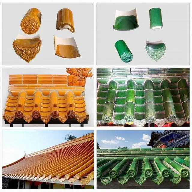 Wholesale glazed traditional Chinese ceramic roof tiles