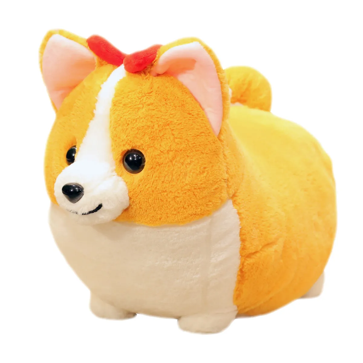 Cute Fancy Pet Corgi Toy Plush Peach Heart Ass Welsh Corgi Pembroke Dog Animal Pillow Stuffed Doll Toys