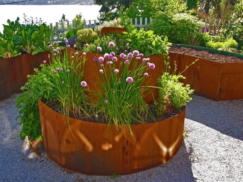 corten steel planter unique appearance economical and durablesteel planter box