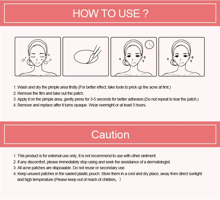 In stock 144 Pcs Acne Pimple Master Patch Waterproof Pimple Patch Hydrocolloid Acne Patch