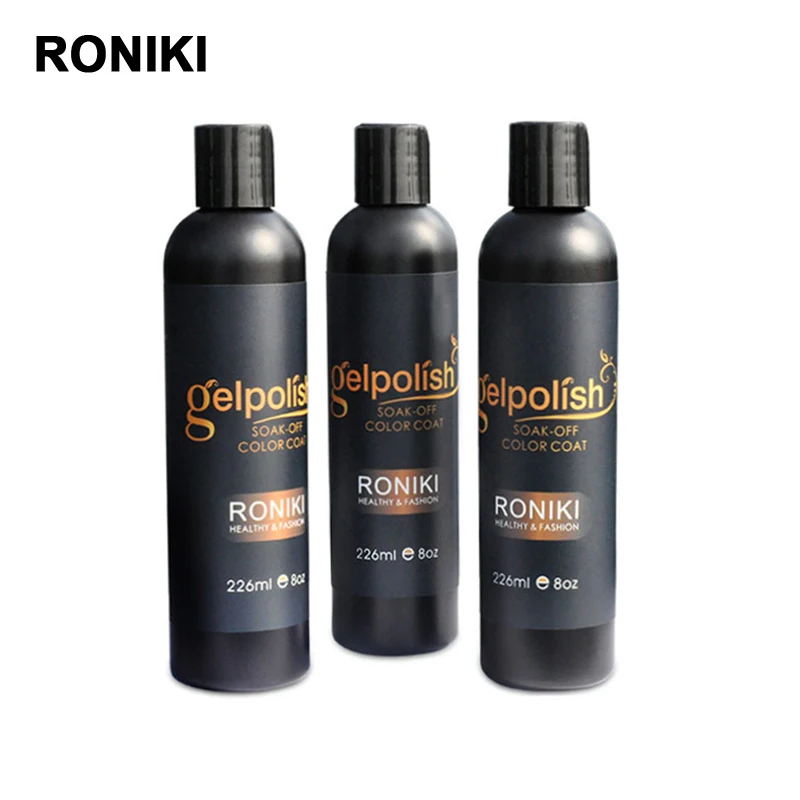 RONIKI wholesale bulk custom logo profesional normal oem non toxic private label color uv gel nail polish