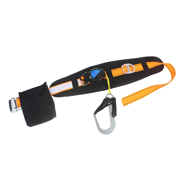 High Quality Body Belt Fall Protection Speed Differential Device Waist Safety Lanyard Harness