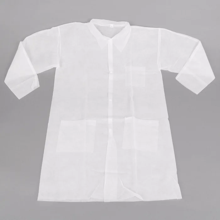 ISO13485 Certified Disposable Cheap Non-woven Children Lab Coat Visitor Coats for Kids