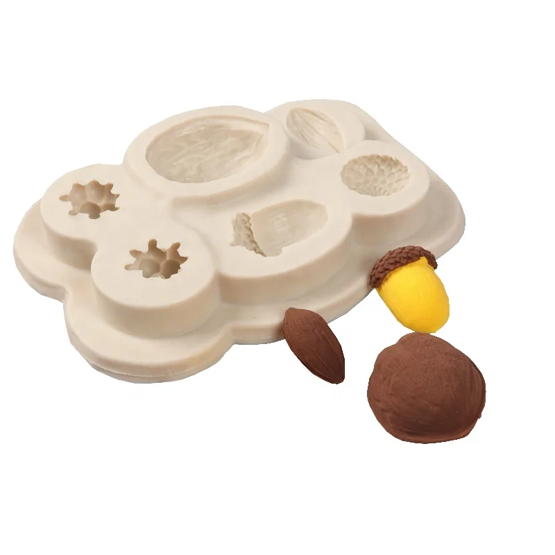 Hazelnut pine nut silicone mold silicone chocolate molds silicone cake mold