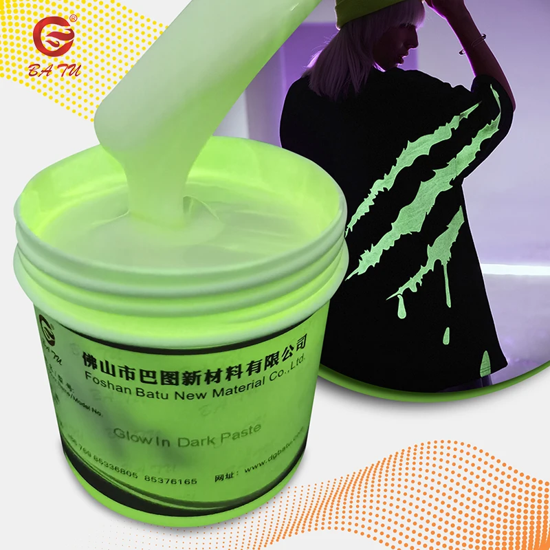 Wholesale ready ink glow in the dark ink water based printing ink