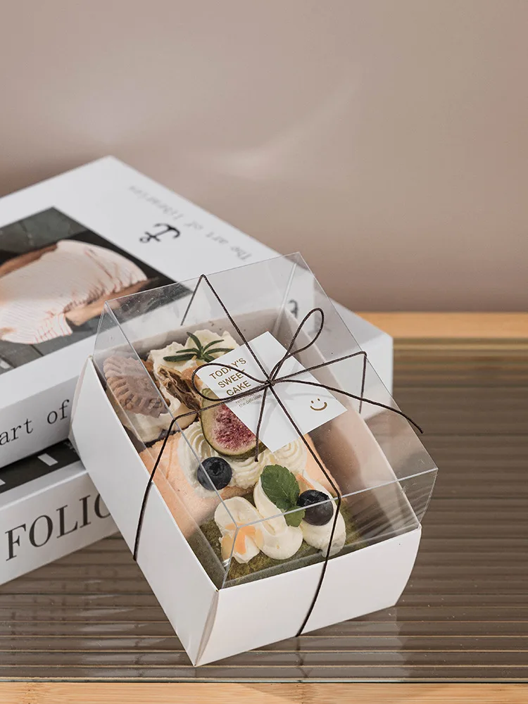 Factory Cookie Packaging Chocolate Paper Box Transparent Paper Package With Custom Logo