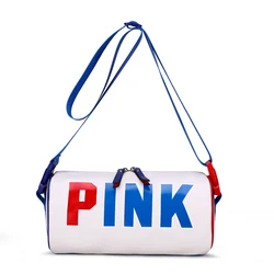 New design ladies pink duffel bag outdoor leisure sport single bags for girls waterproof Pu crossbody sling handbag for women