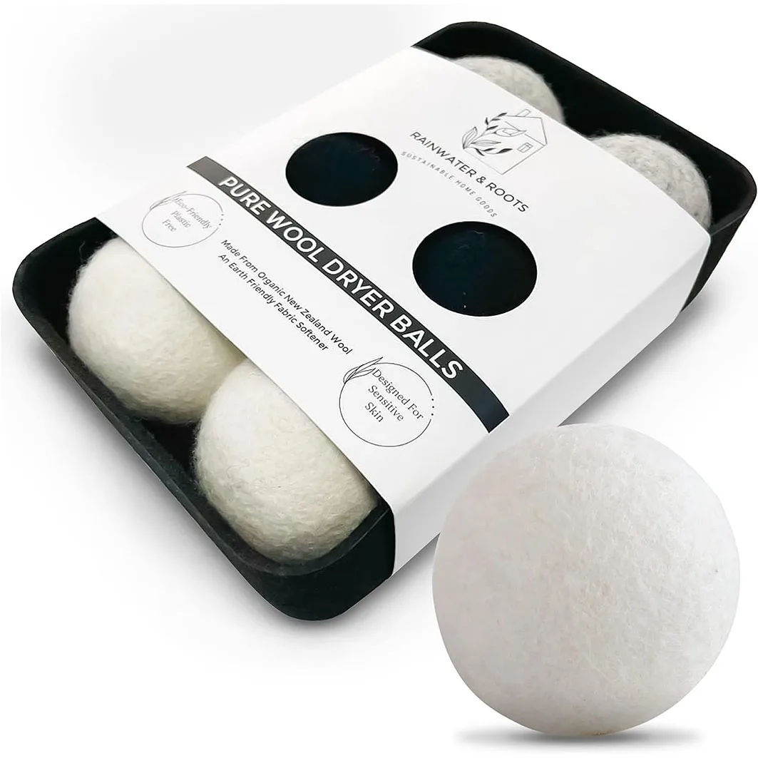 best selling products 2023 good sales in USA organic merino handmade natural wool laundry dryer balls 8.5CM  6 pc hot sale on TV