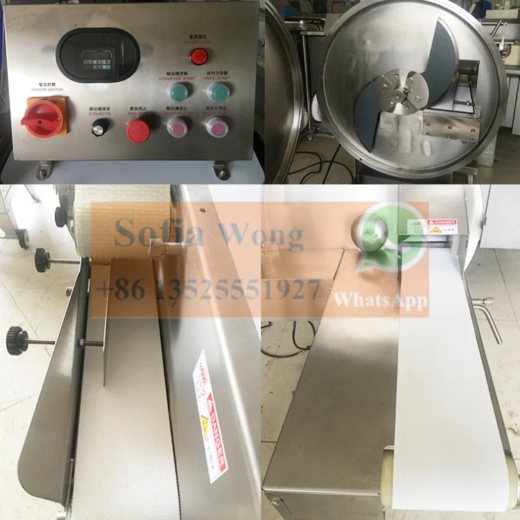 Electric Automatic Cooked Meat Bacon Sausage Slicer Slicing Machine Cutting Machine