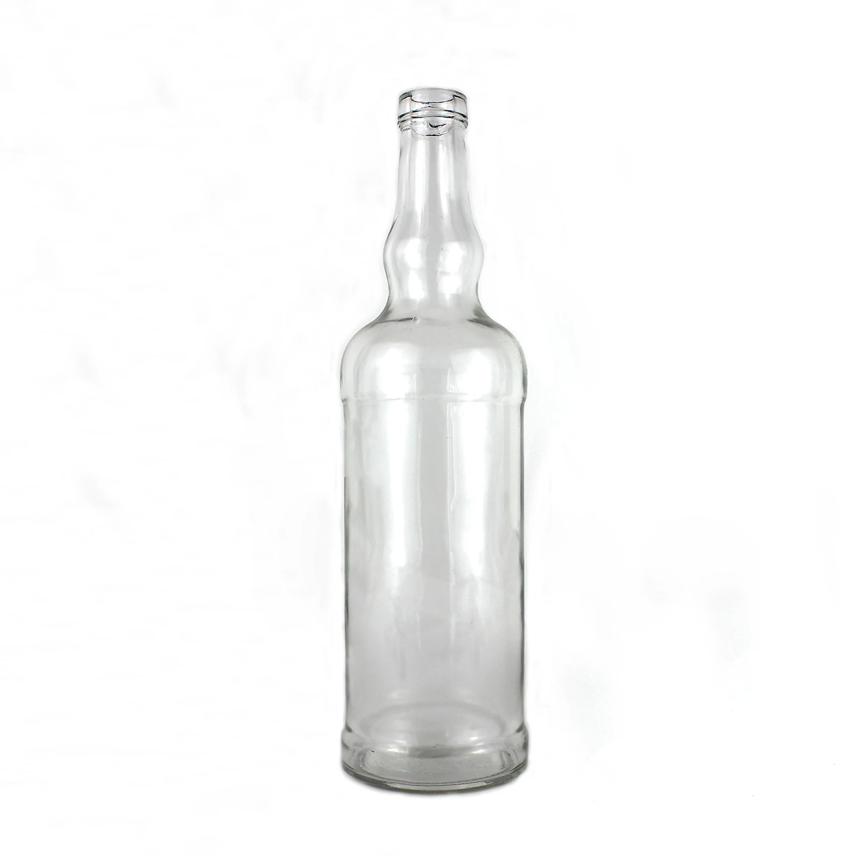 Hot sales china factory high quality 700ml with unique flat shoulder design for Vodka whisky gin tequila brandy glass bottle