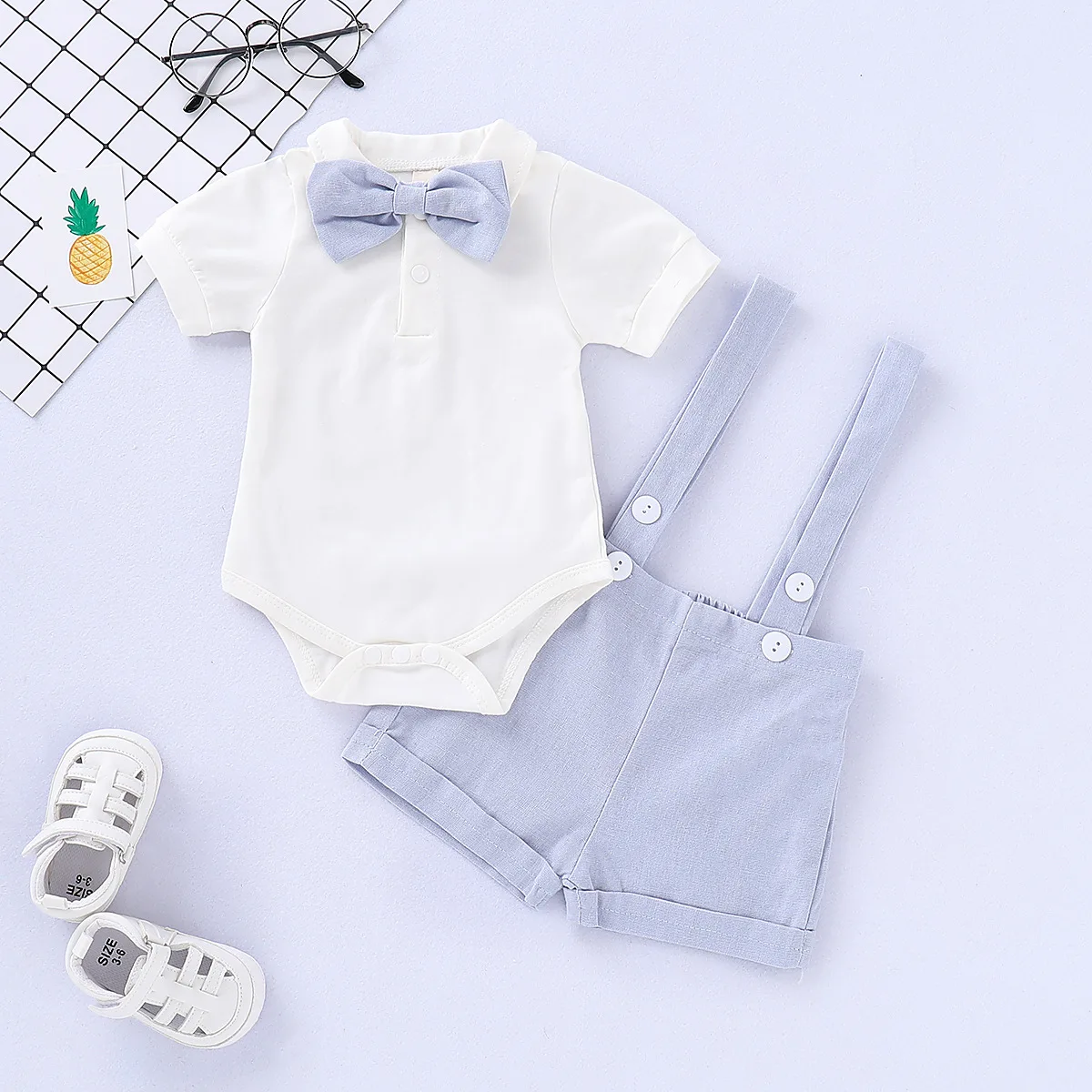 wholesale high quality multi colour infant baby boy clothing set 2021