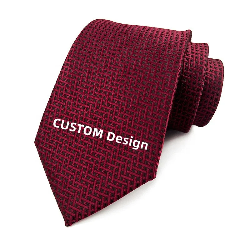 New Fashion Male Slim Men Knitted Neck Tie Custom Design Woven Logo Narrow Skinny Polyester Necktie for Men