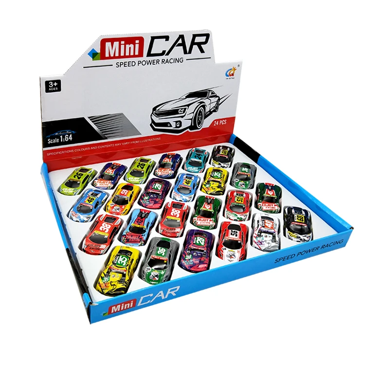 China Hot Selling Car Toy Kids Alloy Metal Simulation Racing 24 Vehicles 1/64 Diecast Toys