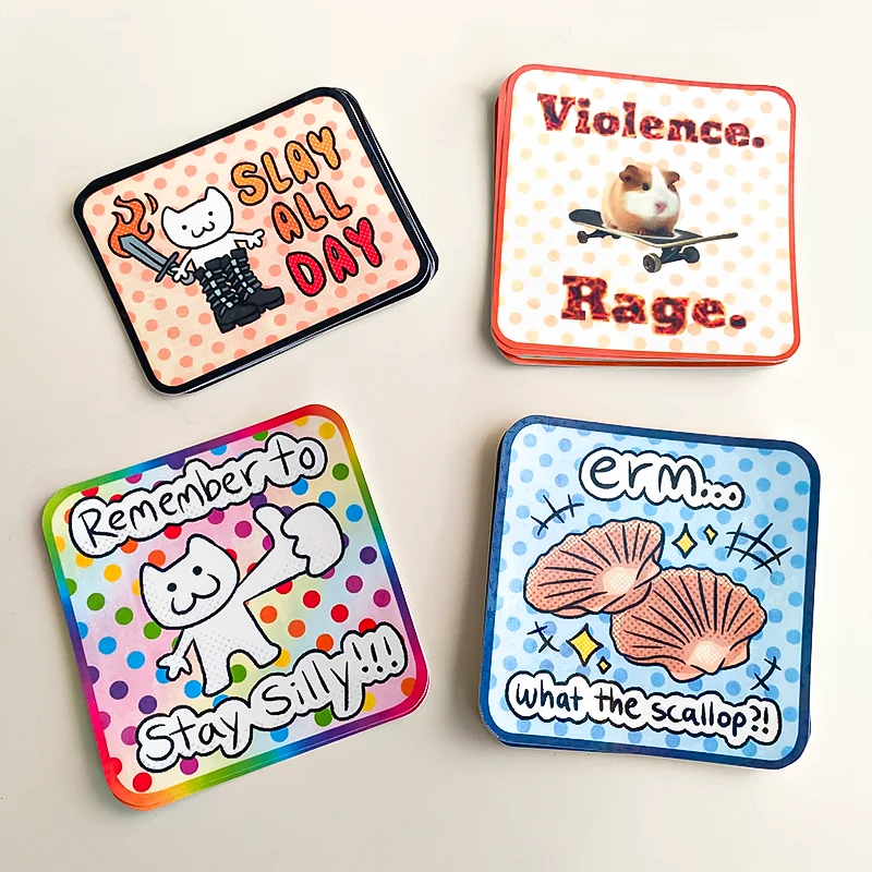 Waterproof Private Logo Printed Reflective Glitter Custom Hologram Holographic Sticker For Die Cut