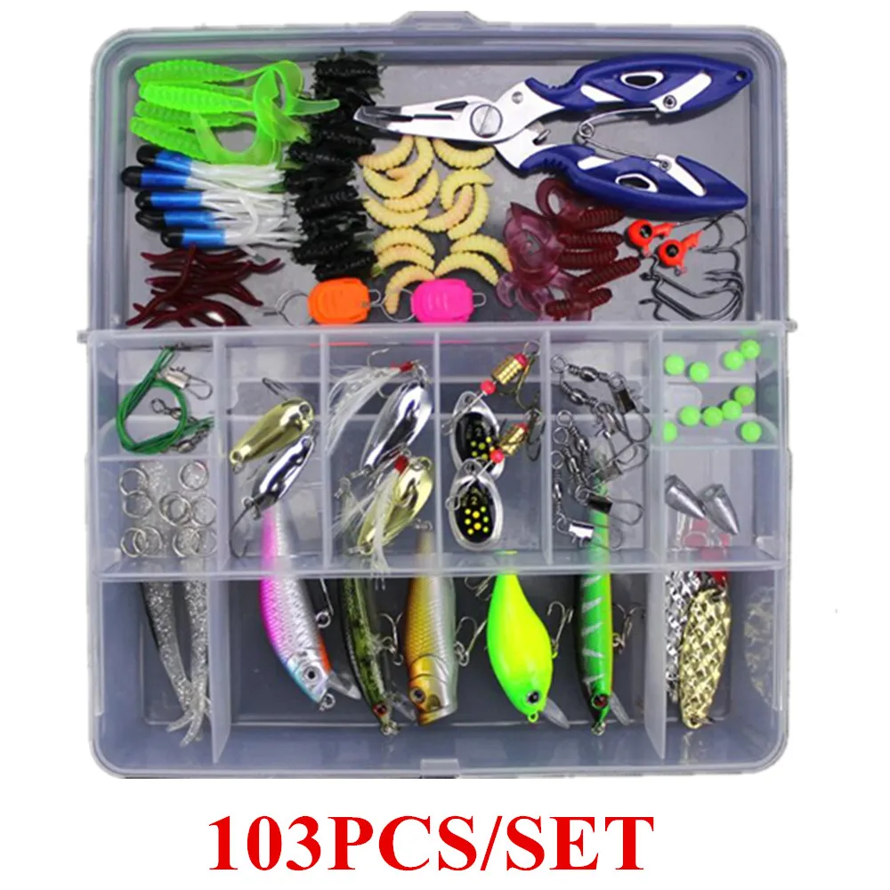 
2020 New Arrival Fishing Set Combos Kit With Reel, Rod,Line, Lure Set, Hooks and Carrier Bag For Fishing 