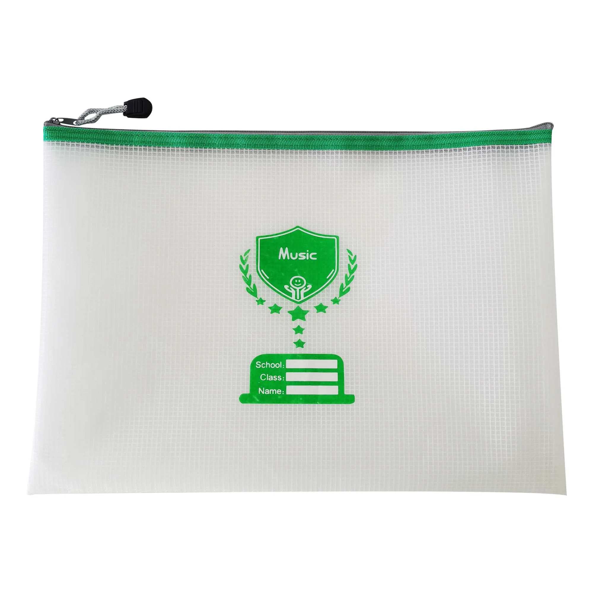 Subject Printed EVA Zipper Student document folder Bag Eco-friendly Mesh Zipper plastic Bag File Folder Accessories EVA