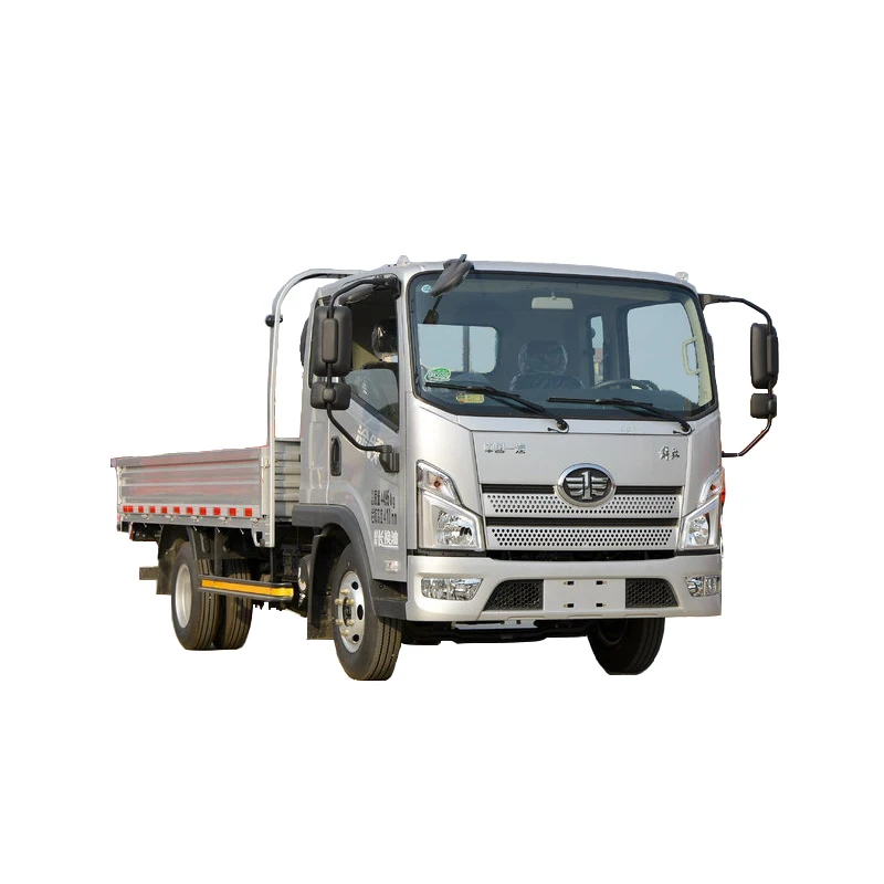 Jiefang Lingtu Freight Truck 130HP 3.82m Row Half Fence Used Light Truck For Sale