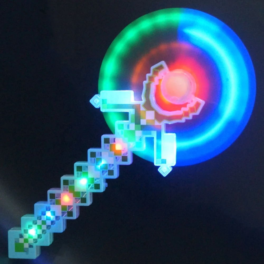 New Windmill Musical Led Pixel light up Windmill Spinner flash light wand Toy