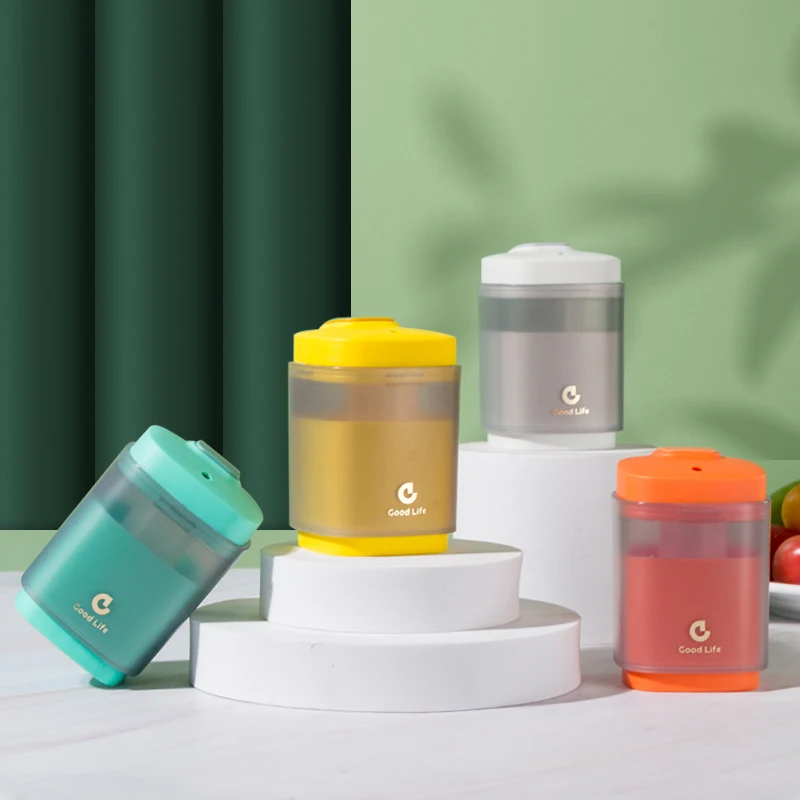 Home decor living room restaurant square custom logo plastic toothpick dispenser bottle container box automatic toothpick holder
