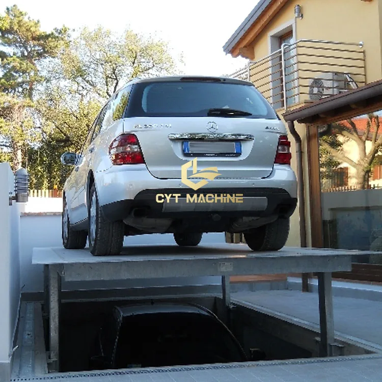 Custom Hydraulic Scissor Underground Car Parking Lift Fast Delivery