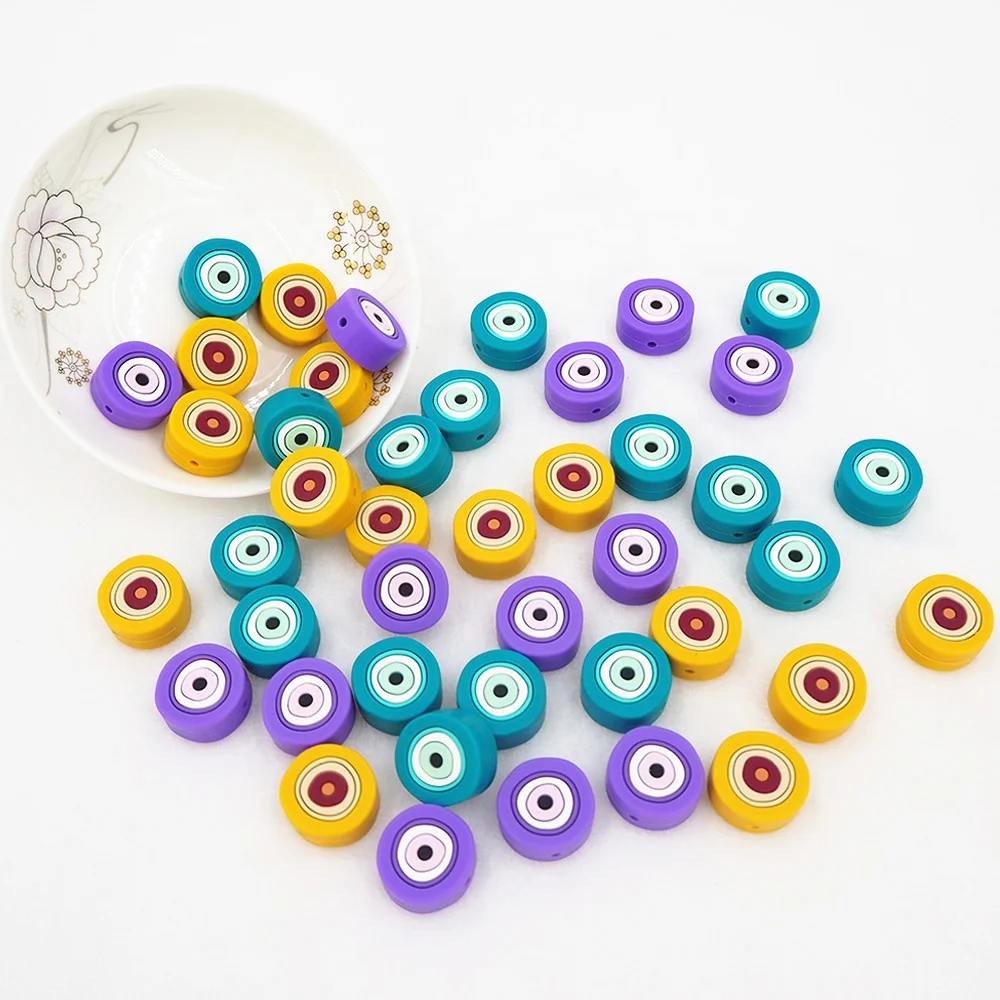 Wholesale BPA Free Pacifier Clip DIY Pacifier Chain Accessories Nazar Charms Focal Bead For Bracelet