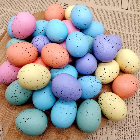Egg Sidewalk Chalk 6 Count  Assorted Colors Non-Toxic  Washable  Art Set Easter basket stuffers for toddler