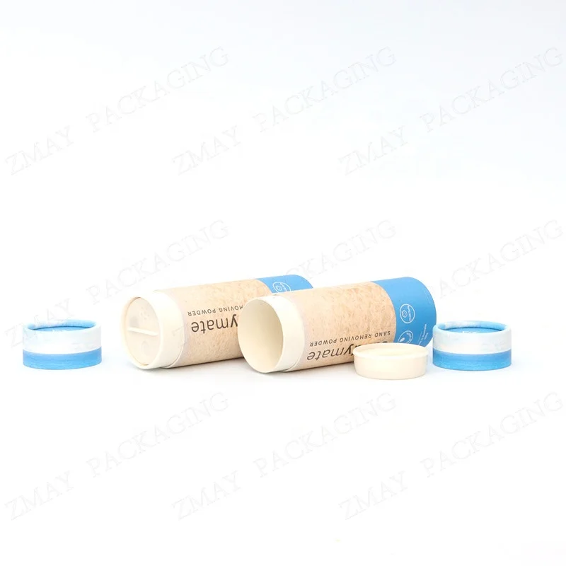 paper tube bath salt cardboard tube packaging for salt top with shaker cap custom print