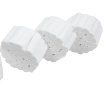 Popular 100% Pure Cotton Roll Dental In China Used In Clinic And Hospital Daily Life Three Different Size White Single Colour