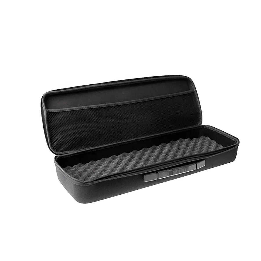 Custom Logo Carrying Fishing EVA Foam Case Fishing Tackle Box Rod Bag for Folding Pole Lure Bait Spool Storage