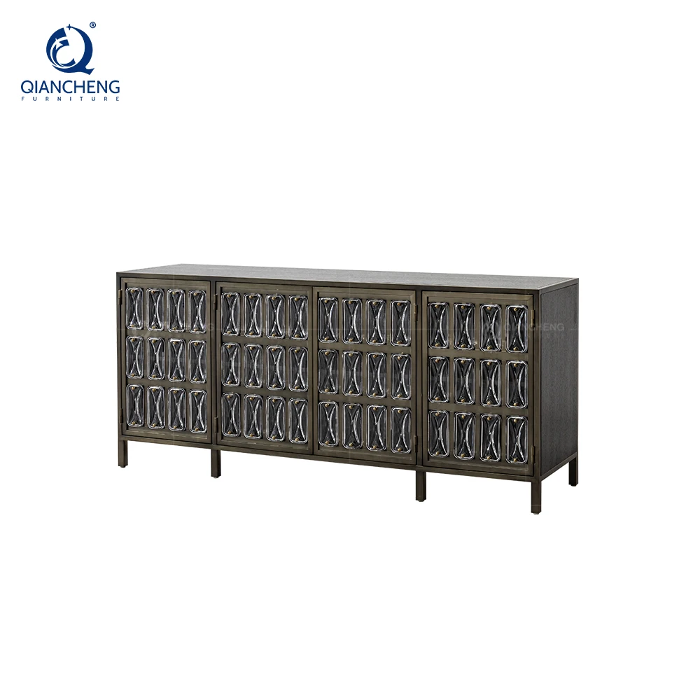 customization bedroom chest of drawers dining room furniture kitchen black solid wood cupboard buffet sideboard cabinet luxury