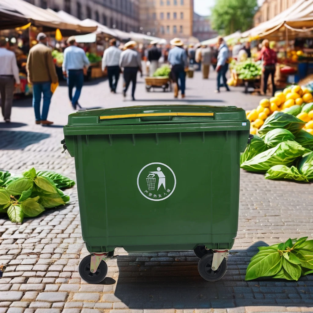 660 Liters Plastic Garbage Bin Big Waste Container Sale Recycling Big Size Plastic Dustbin Waste Bins