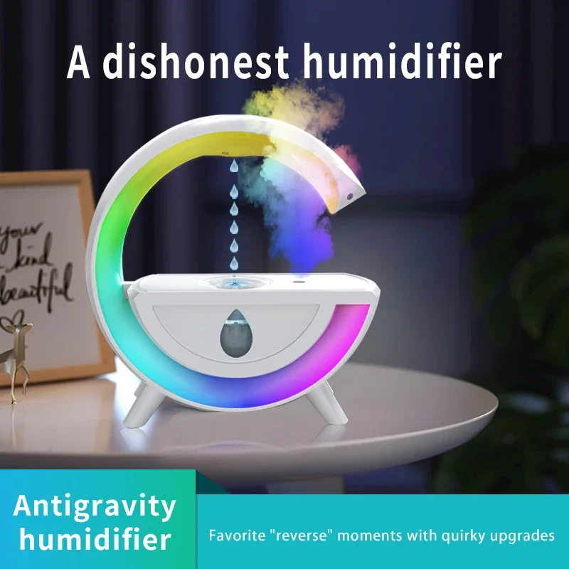 Wholesale Antigravity Droplet Colorful Atmosphere Light Air Humidifier Usb Household Water Drop Anti Gravity Humidifier Diffuser