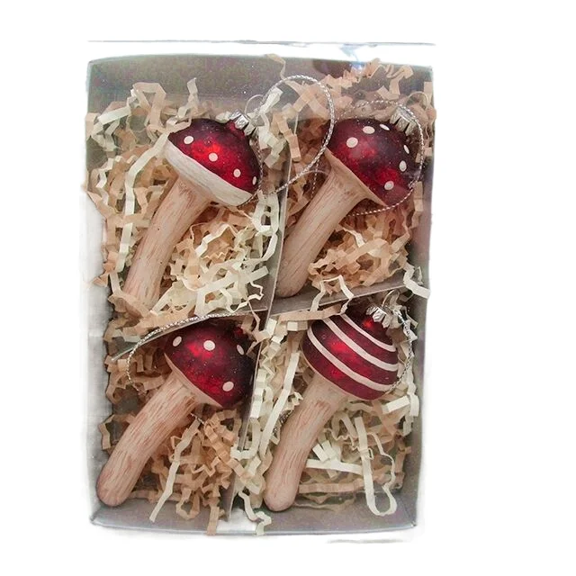 Vintage blown glass decoration boxed package