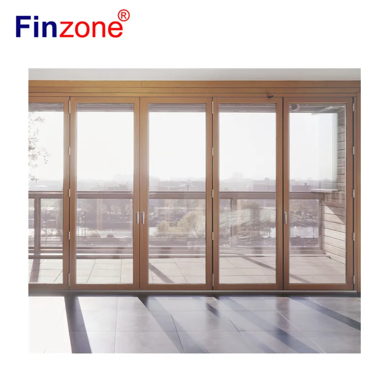 
aluminum glass door folding door bi-fold door 