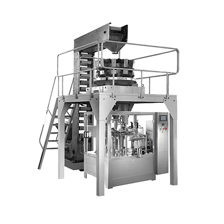 Automatic Granule Packing Gummy and Candy Bottle Packaging Machine Production Line with Multihead Weigher
