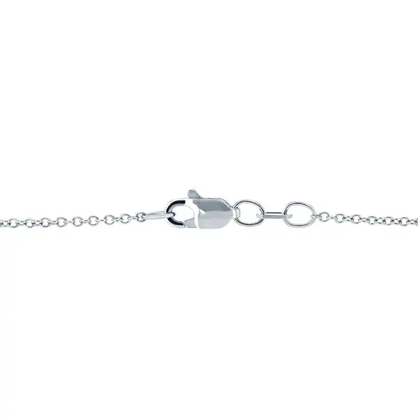 FirstMadam 14K Gold Dainty VS Natural Diamond Double Parallel Necklace For Women Stacking