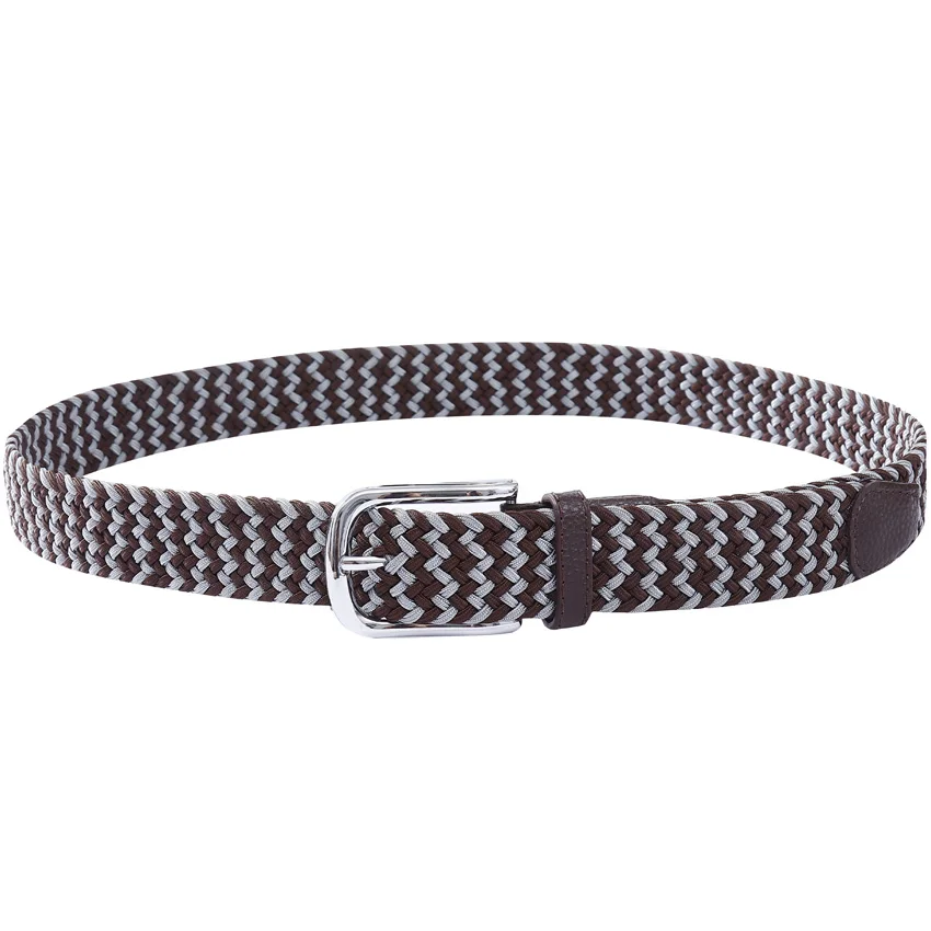 Fabric Braided Elastic   Fashion with Stretch  Rope  for Men Offer Customise OEM Knit Customized Logo PU Golf