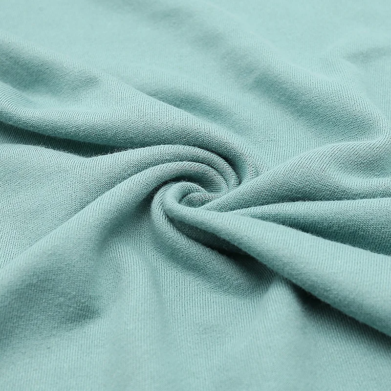 Custom Lightweight French Terry Hoodie Casual Tops Polyester Cotton Shirt Fabric For Autumn