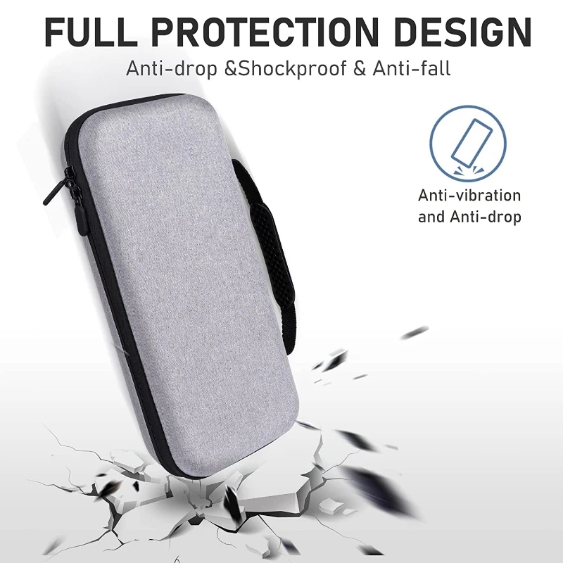 eva Carrying Case for Steam Deck Hard Shell Travel Bag, Larger Space Storage Handbag for Console