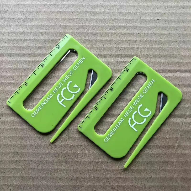 Популярный Открыватель для букв 3-в-1 с увеличительным стеклом, пластиковый Открыватель для букв с линейкой