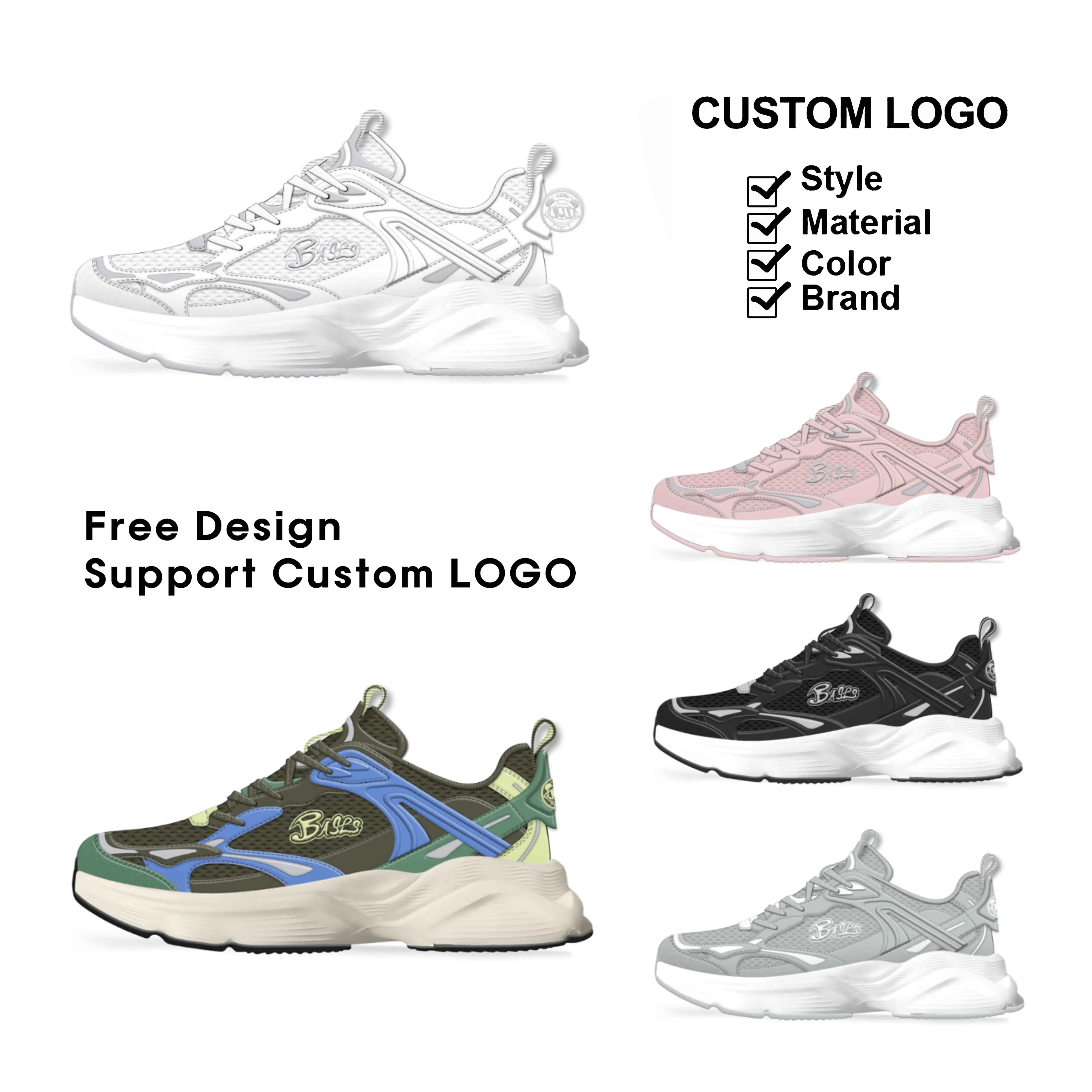 Trendy Customize Odm Men Skateboard Custom Retro Genuine Leather Sneaker Running Shoes