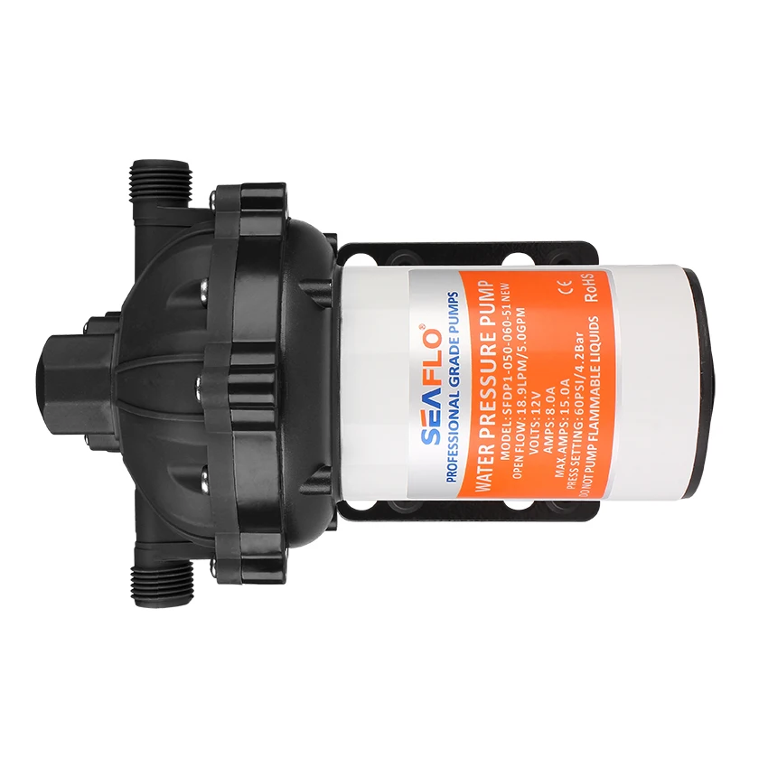  SEAFLO 12 вольт DC 19LPM 60PSI мембранный Водяной мини-насос высокого