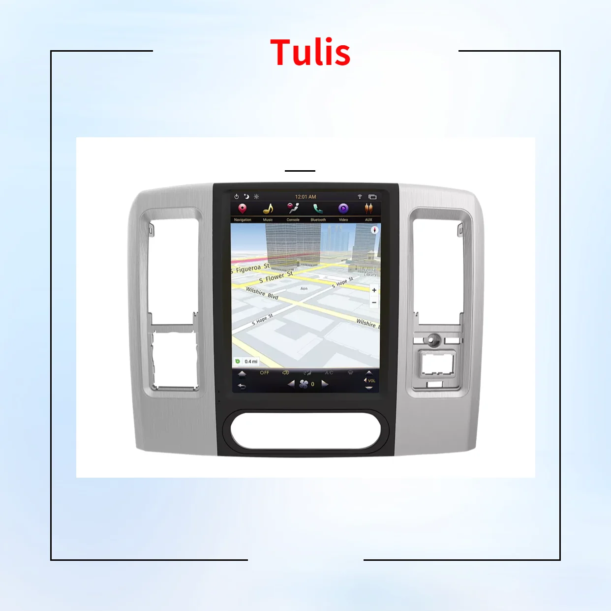 Blue-tooth FM AM TF USB AUX-in Subwoofer For Dodge Ram 2009-2012 Android Auto Multimedia Player